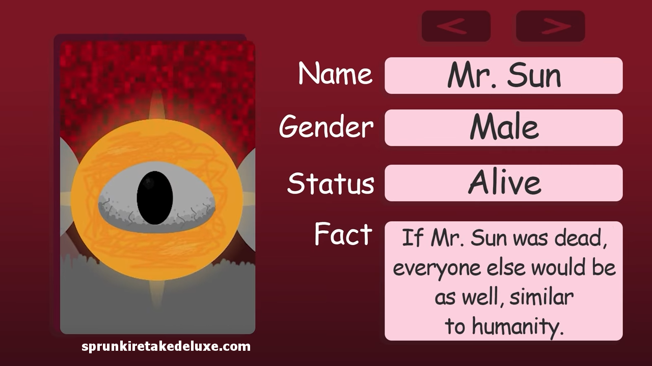 Mr Sun - Sprunki Retake Deluxe Character